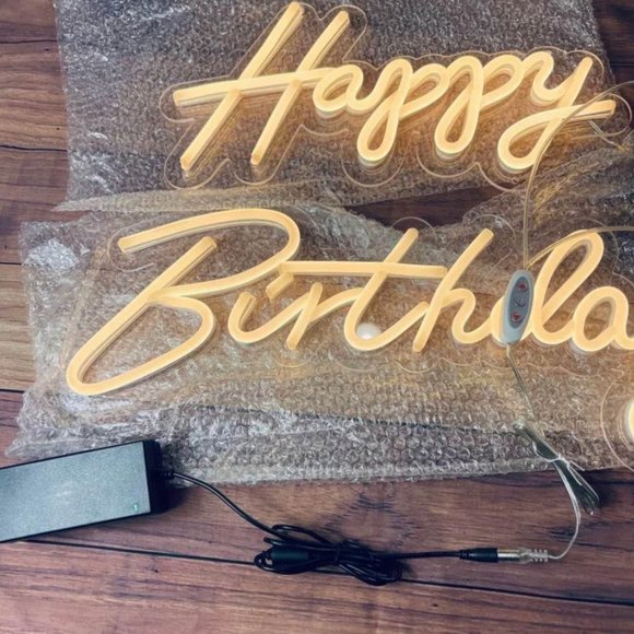 Happy Birthday Neon Sign 23x8 NEW - Picture 5 of 7